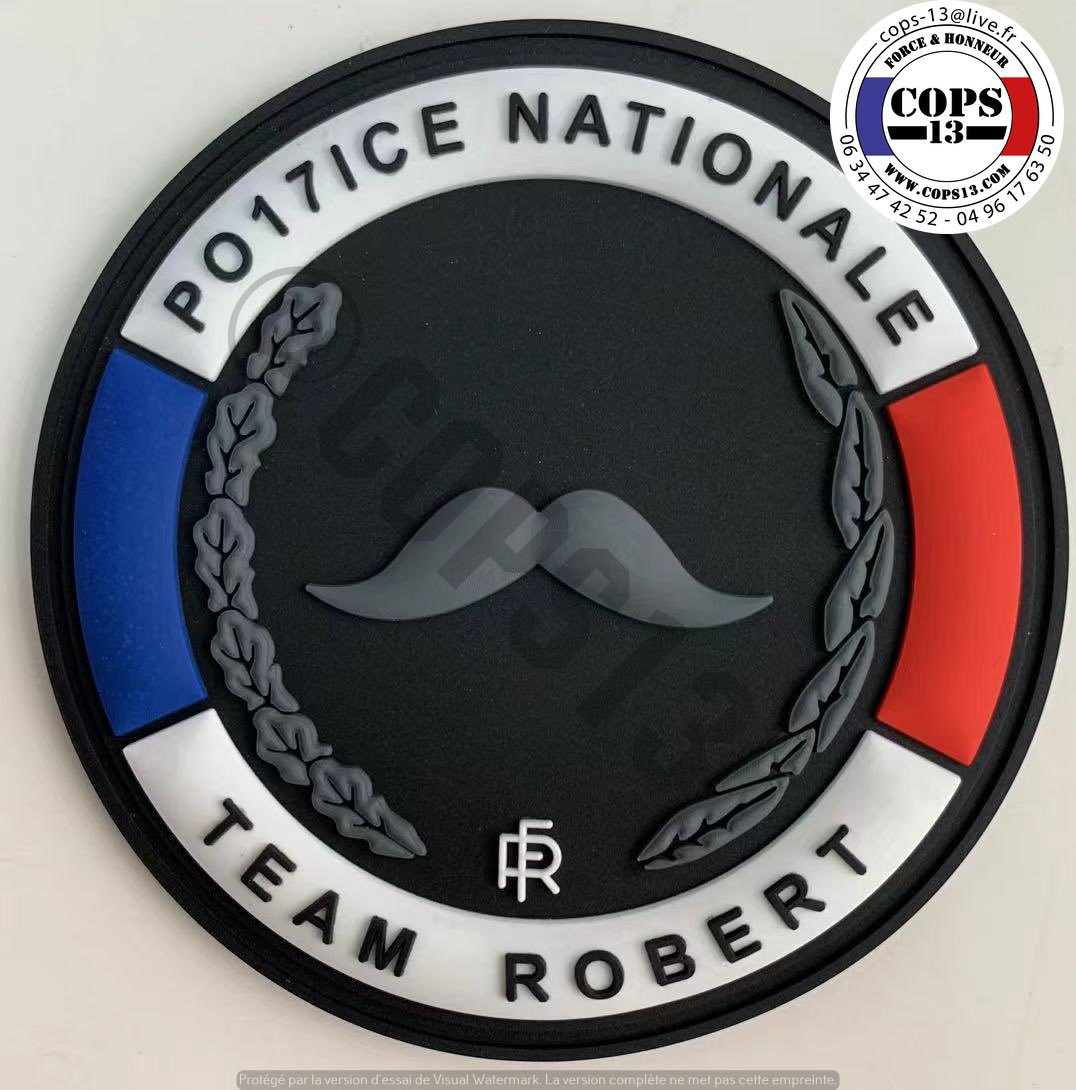 La_Pollice's tweet image. Follow Robert et RT ce tweet pour gagner un écusson (by @Cops13marseille) de la #TeamRobert