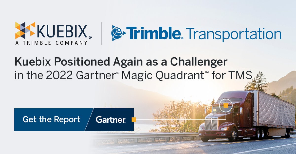Good news comes in threes! Kuebix is proud to announce their position as a Challenger for the third consecutive year in the Gartner Magic Quadrant for #TMS. 

Get the full report here: ow.ly/mrm050J32s5
