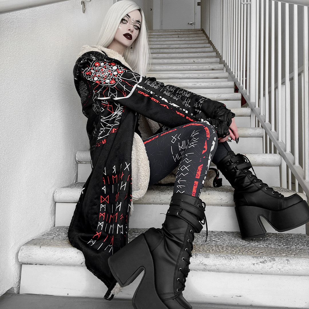 We_Are_Lunafide's tweet photo. "Now to summon my dire wolves 🐺🖤" -@NikiskiNoir
#lunafide #runic #streetwear #artistdrivenapparel #norse #norsemythology #darkfashion #runes #streetstyle #Nineworlds https://t.co/0hFXKfQKDM