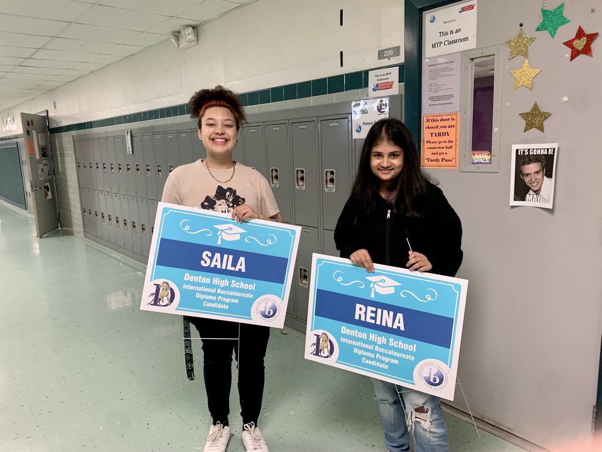 DentonIBDP's tweet photo. Check out our IB Diploma bound ⁦@Denton_High students! https://t.co/VMiiDIhYg4