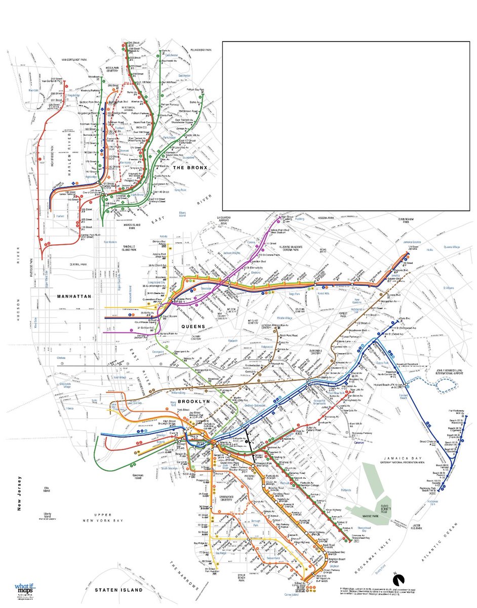 calcagnomaps's tweet photo. Bronx, Queens & Brooklyn: DONE!
Coming up next: Manhattan, parks, rivers, etc…
#calcagnomaps #whatifmaps #newyorkcity #nycsubways #nycsubwaymap #nyctransit #bronx #queens #manhattan #brooklyn #statenisland #newyork #nyc #cartography #1979nycsubwaymap https://t.co/VD8h0XZZ1W