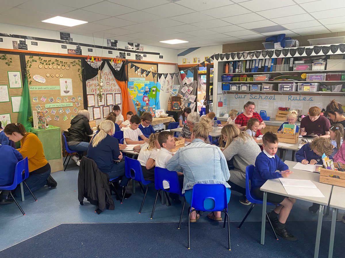 MFinfantschool's tweet photo. Thank you so much for all the parents and carers who joined Dolphins for our art session today! 🎨 we had a fantastic time learning about Vincent Van Gogh and improving our sketching skills. Some very proud children AND parents! #MFdolphins #MFart https://t.co/N3xo6W2J2R