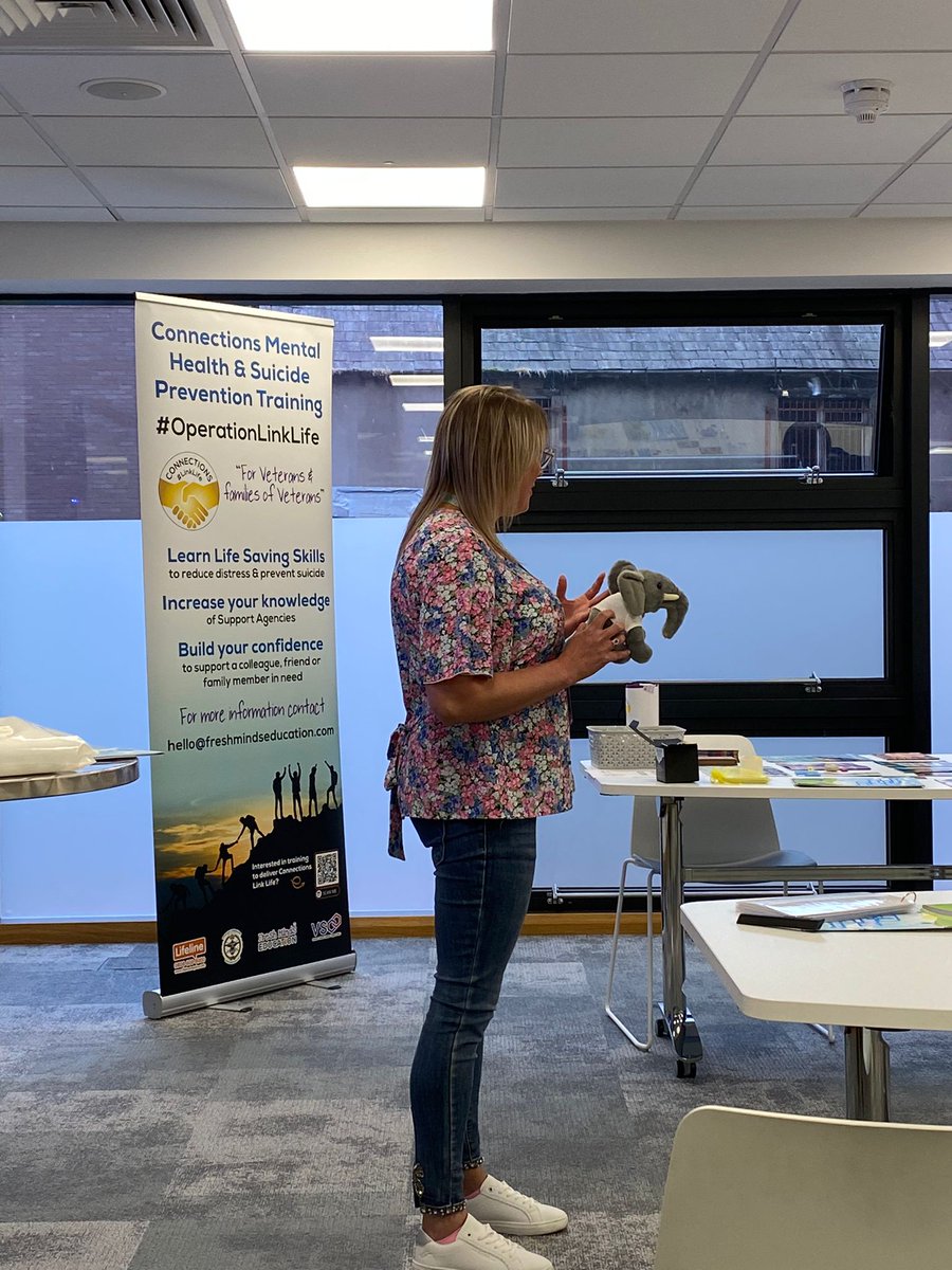 Alybungo's tweet photo. ❤️🌈What better why to start #MentalHealthAwarenessWeek... Delivering another #OperationLinkLife Mental Health and Suicide Prevention training course for Veterans and families of Veterans at @InspireWBGroup to the UDR/RIR aftercare service... https://t.co/ayjCvCe7GE