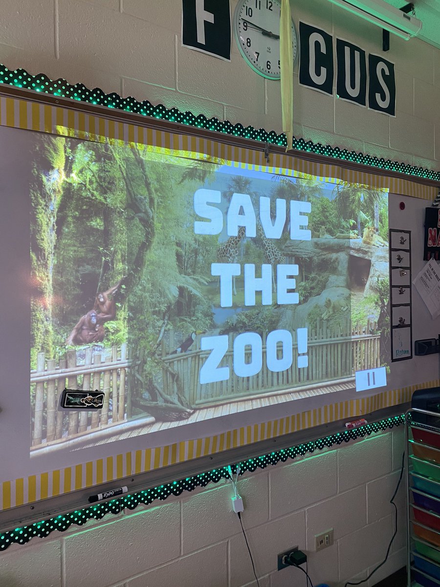 mrs_redgate's tweet photo. Challenged our kids to #SaveTheZoo on the day before their STAAR tests. Escape Rooms are so fun and the kids did a great job!! 🦁🐻🐵🐸🐰🐯 #6thGradeELA https://t.co/Mbg65WrSPZ