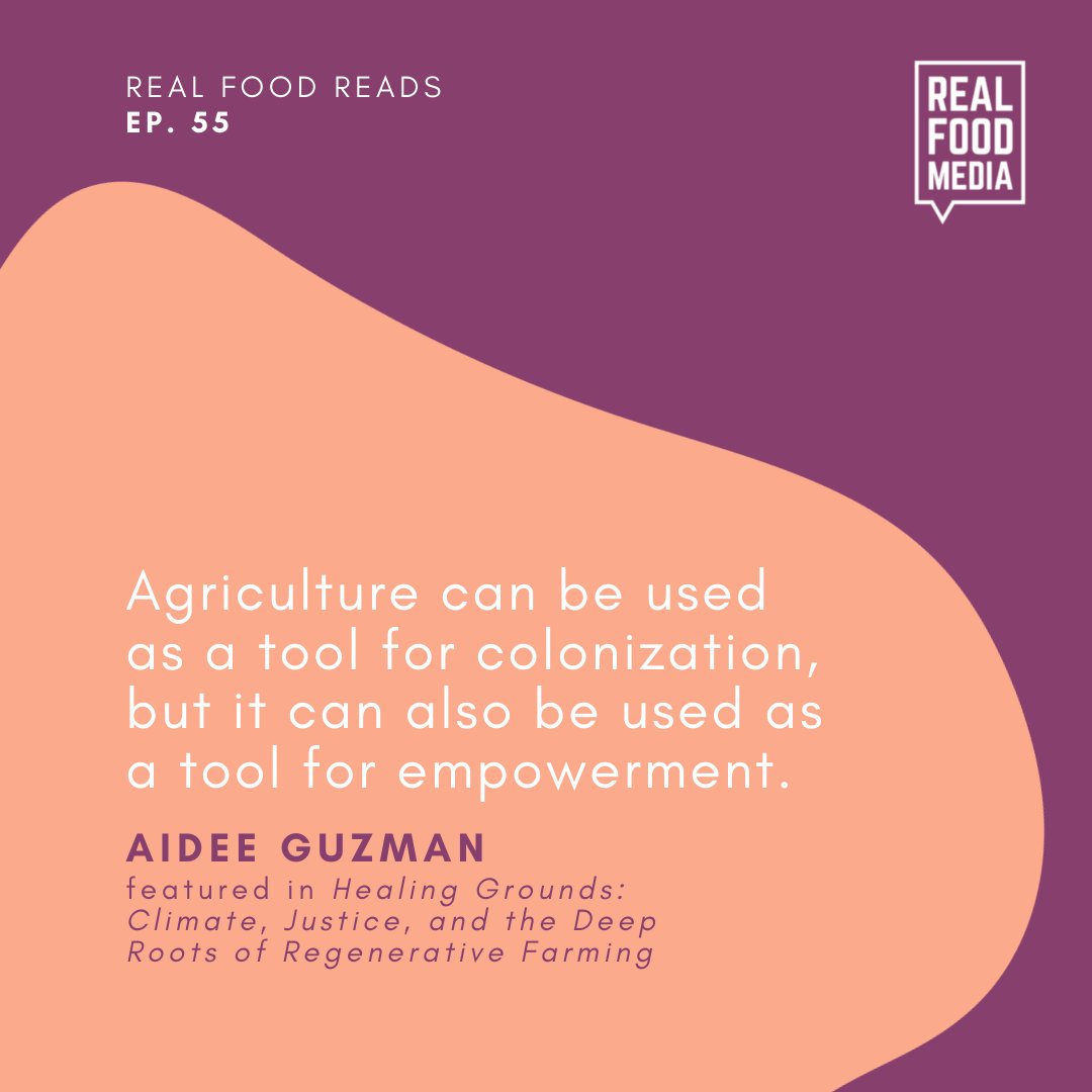 realfoodmedia's tweet photo. Listen to the latest episode of #RealFoodReads for all the gems of wisdom &amp; hard hitting truths from @lizwcarlisle, author of Healing Grounds, and v special guest Aidee Guzman @soilsandbees. Look for Real Food Media wherever you get yr podcasts!
https://t.co/u6UvVzF1e7 https://t.co/FSva8SoQOy