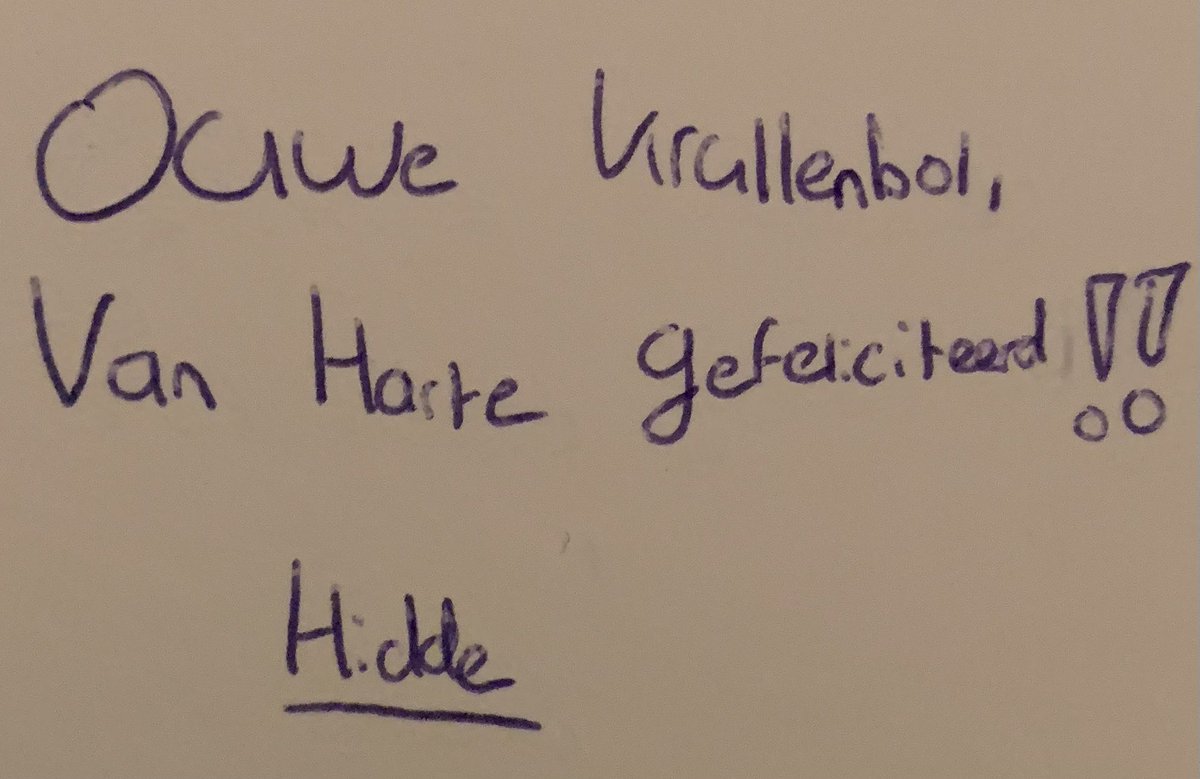 Vandaag ben ik 60 jaar oud geworden en mijn buurjongen had by far de leukste felicitatie…Ik heb hem zelf (en zijn zus) 16 jaar geleden op de wereld geholpen…
