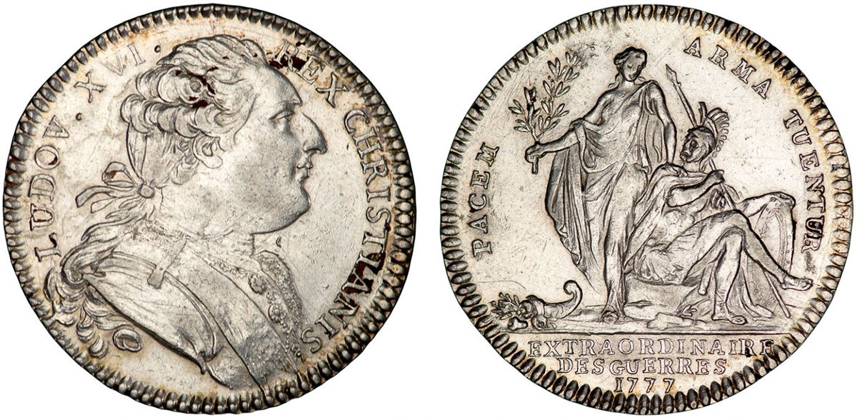 The 18th century saw a great increase of #medals related to the wars between #colonial powers, their colonists and the native populations. Victories and #battles were celebrated, peace and prosperity commemorated – leaving a rich medallic legacy.  bit.ly/3LUyf7I
