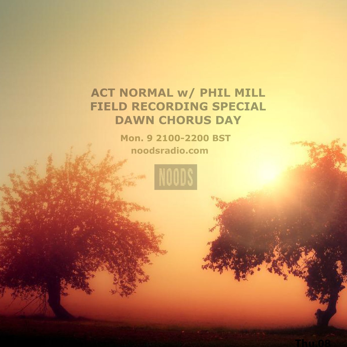 Walya (@walya111) on Twitter photo Dawn Chorus Day Special with <a href="/philipmill6/">Phil Mill</a> of Windshear Audio live now on <a href="/noodsradio/">Noods Radio</a> .
Phil and I met at <a href="/camp_fr/">CAMP</a> during <a href="/chrisrwatson/">Chris Watson</a> residency field recording course. I'm pleased to have him again on my show with his beautifully set dawn recordings from near Sudety Mountains. Dawn Chorus Day Special with <a href="/philipmill6/">Phil Mill</a> of Windshear Audio live now on <a href="/noodsradio/">Noods Radio</a> .
Phil and I met at <a href="/camp_fr/">CAMP</a> during <a href="/chrisrwatson/">Chris Watson</a> residency field recording course. I'm pleased to have him again on my show with his beautifully set dawn recordings from near Sudety Mountains.