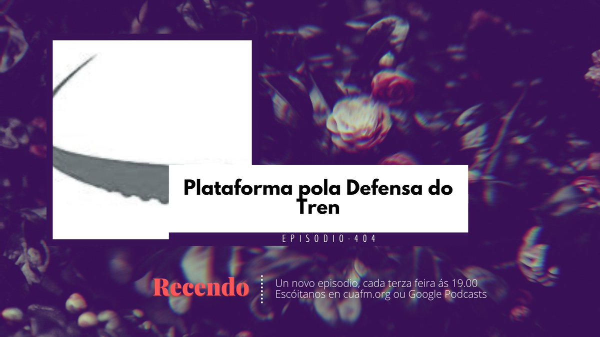 RecendoACAB's tweet photo. Mañá hai #Eurovision mais antes diso podes escoitar o #RecendoACAB desta semana. Falaremos do tren coa 'Plataforma pola defensa do tren' e conectaremos coa nosa correspondente de Audiovisual, María Núñez Veiga.

🕖 Ás 19.00 CET en @CuacFM / @ACBoveda 
📻 https://t.co/5IHcGKFanR https://t.co/qwyxTpCwmW