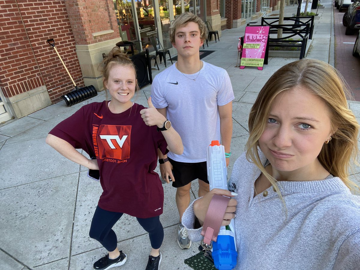 GHSSS2022's tweet photo. “Got Nate as he was leaving the gym with the help of Molly and Erin and my coworkers. Don’t mess with team acac!!!” -Campbell takes out Nate 👀 https://t.co/jdCO0Uo5cA