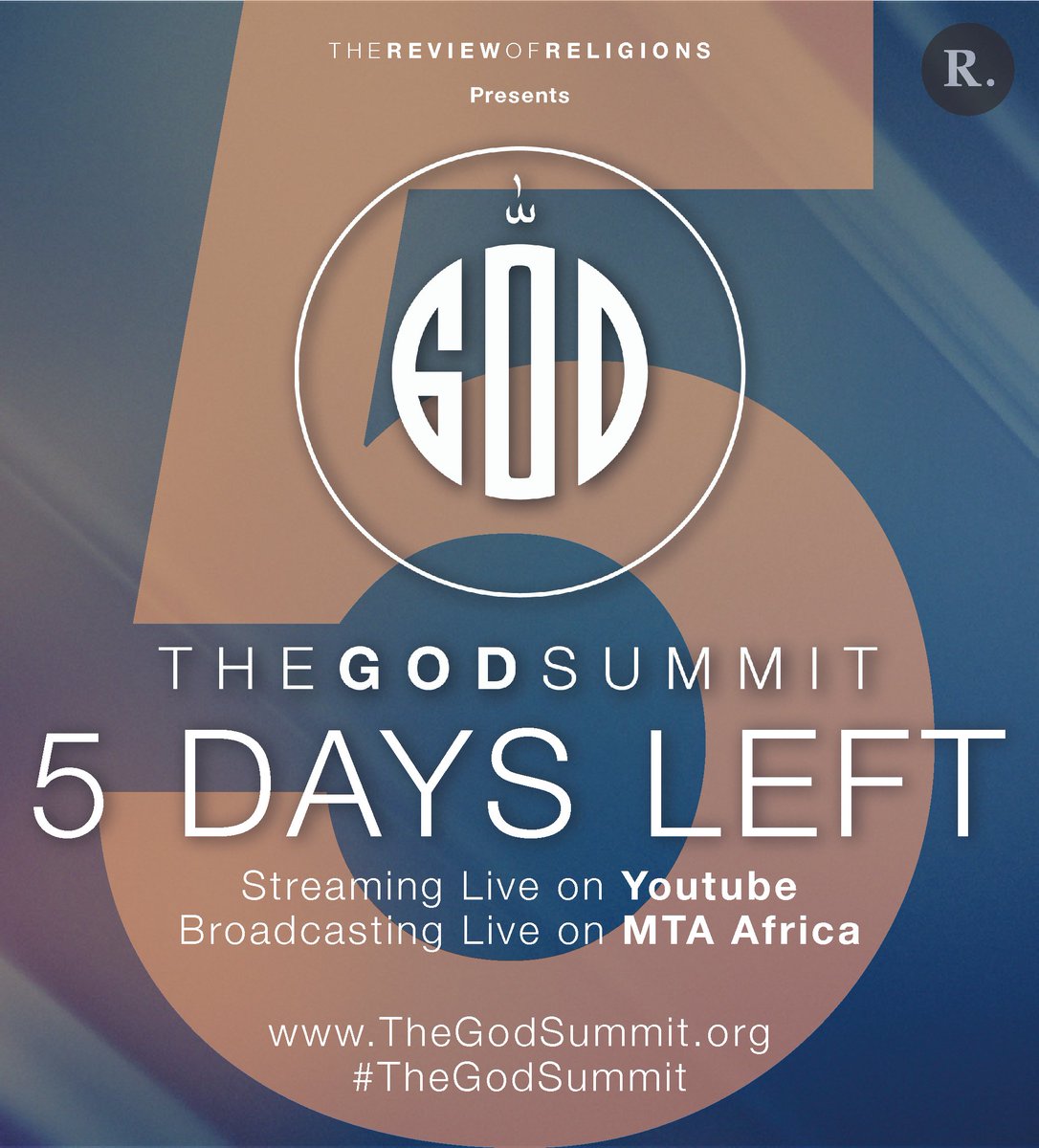 5 days left until the live premier of #TheGodSummit For the latest updates, visit: TheGodSummit.org #TheExistenceProject