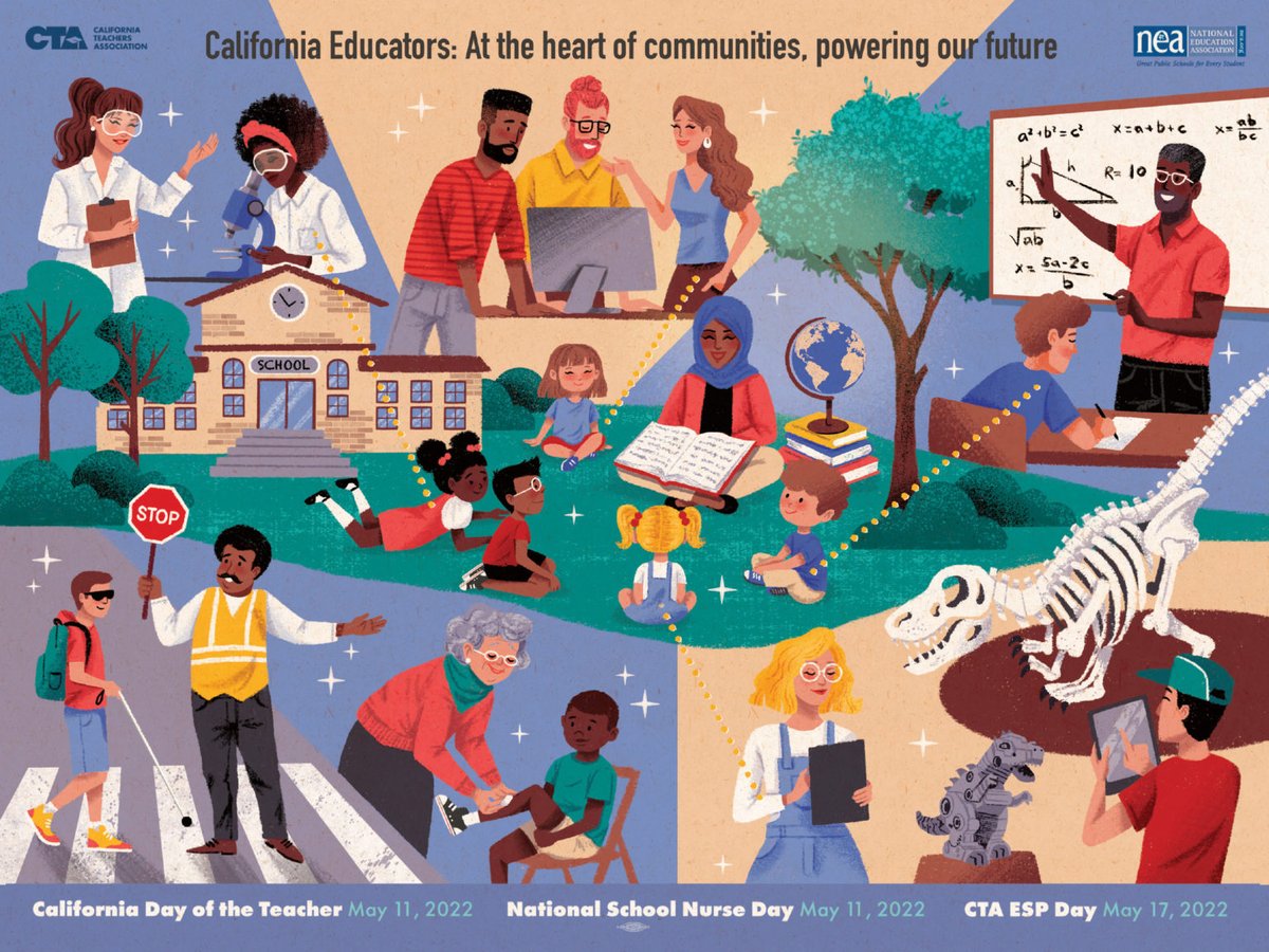 California's Day of the Teacher is coming up this week! Visit cta.org/dayoftheteacher to download this year's poster and learn more about this year's theme! #WeAreCTA #DayOfTheTeacher