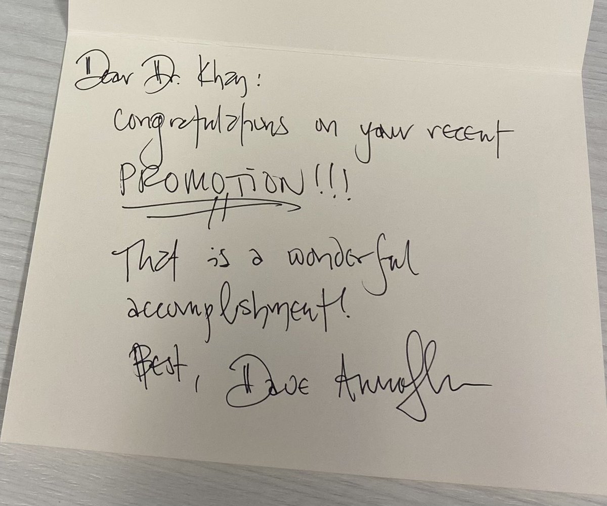 Babar Khan (@deliriumkhan) on Twitter photo Found in office the promotion letter from IU presidentπ but additionally a handwritten card from @DMAronoff our department chair. Professorship matters but small gestures matter more <a href="/WesElyMD/">WesElyMD</a> <a href="/RFPMachado/">Roberto Machado</a> <a href="/TheRakeshArora/">Rakesh C. Arora</a> @devlinpharmd <a href="/pratikpande15/">Pratik Pandharipande</a> <a href="/TheCHIIS/">CHIIS at IU School of Medicine</a> <a href="/Regenstrief/">Regenstrief Institute, Inc.</a> Found in office the promotion letter from IU presidentπ but additionally a handwritten card from @DMAronoff our department chair. Professorship matters but small gestures matter more <a href="/WesElyMD/">WesElyMD</a> <a href="/RFPMachado/">Roberto Machado</a> <a href="/TheRakeshArora/">Rakesh C. Arora</a> @devlinpharmd <a href="/pratikpande15/">Pratik Pandharipande</a> <a href="/TheCHIIS/">CHIIS at IU School of Medicine</a> <a href="/Regenstrief/">Regenstrief Institute, Inc.</a>