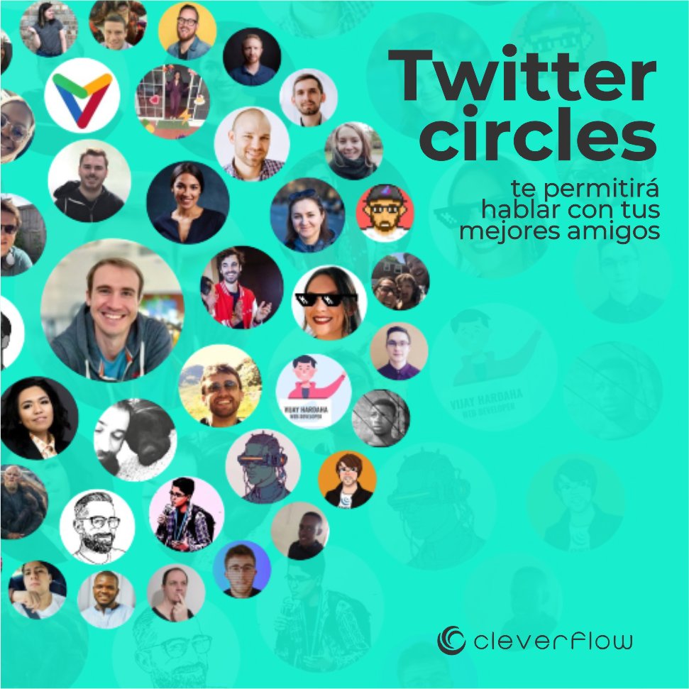 cleverflow_mx's tweet photo. ¿Ya sabes qué es "Círculos"? Aquí te contamos más sobre esta nueva herramienta de Twitter👇

https://t.co/ugFeYAT1BT https://t.co/EOkAZIzGaG