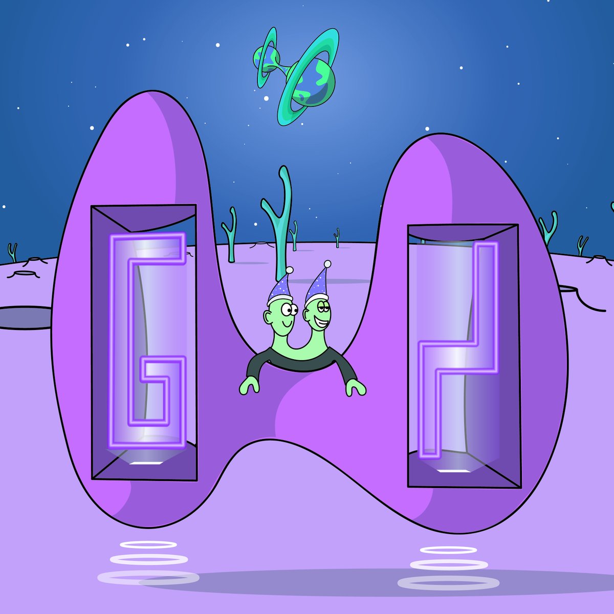 mikooznft's tweet photo. GN Earthlings!💫👽 Have a lovely night everyone💜 

9⃣DAYS LEFT TO THE MINT 🎉
#MikoozFam https://t.co/uS701iDIWx