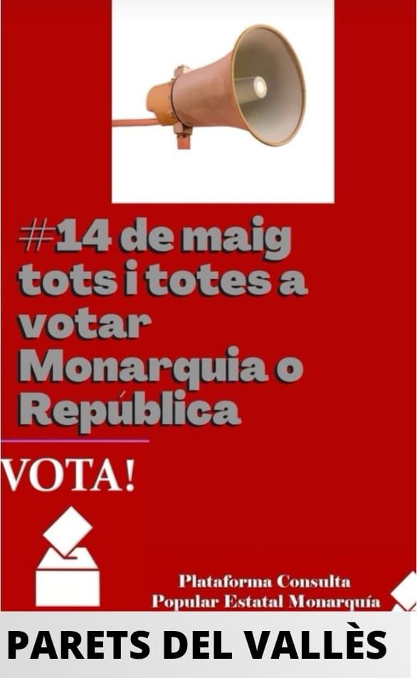 El 14/05/2022 volem sentir la veu dels paretans, volem saber que opineu, per això posarem punts de votació, on podreu exercir el vostre dret a vot, a opinar lliurement.

Qualsevol de les dues opcions es valida, l'important és votar.