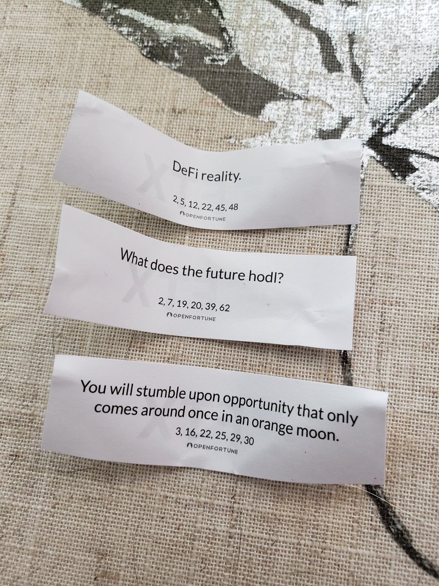 I think my fortune cookies are telling me something