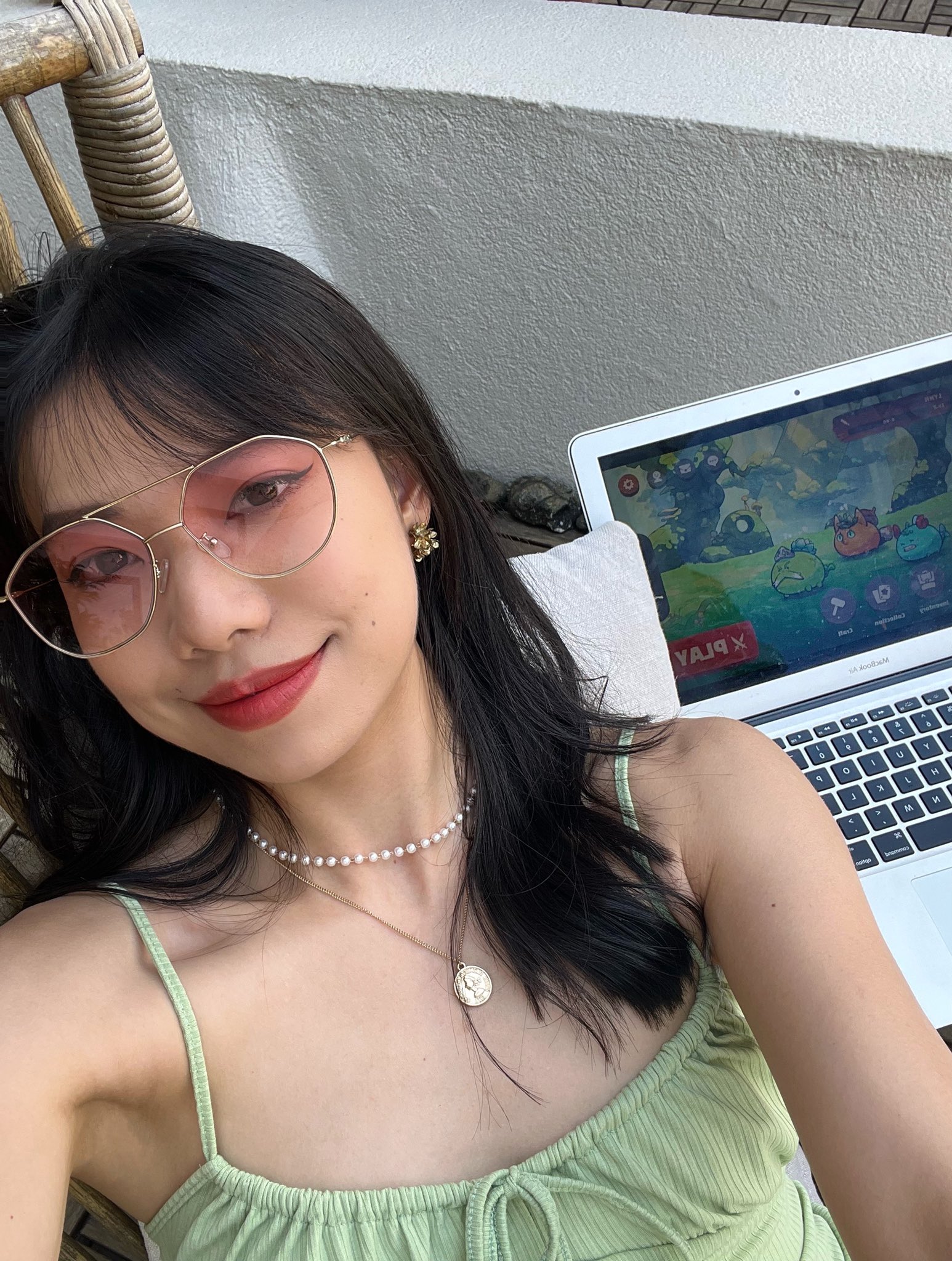 RT AxieArtGallery: Axie Infinity Monday selfie!!  Summer is coming and my axies and I are getting tanned 👀🌞  It’s been a whole year since I joined this beautiful living ecosystem  When did you join?❤️ [twitter.com] [pbs.twimg.com]
