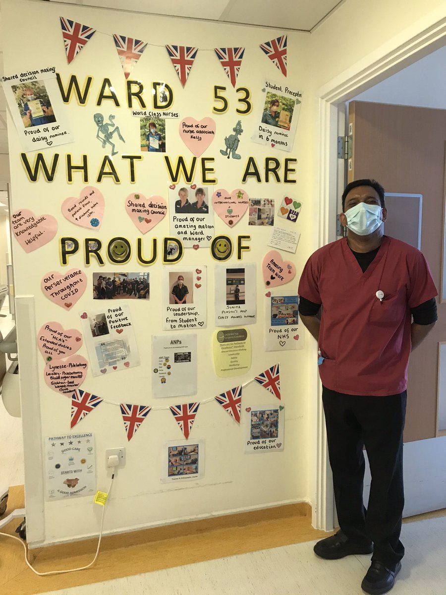 marieluc's tweet photo. Ward 53 entry into UHCW CELEBRATION BOARD POSTER @nhsuhcw @UHCWPDTeam @traceyfenwick #weareallstars #teamwork #Proud https://t.co/2EeopPFpLR