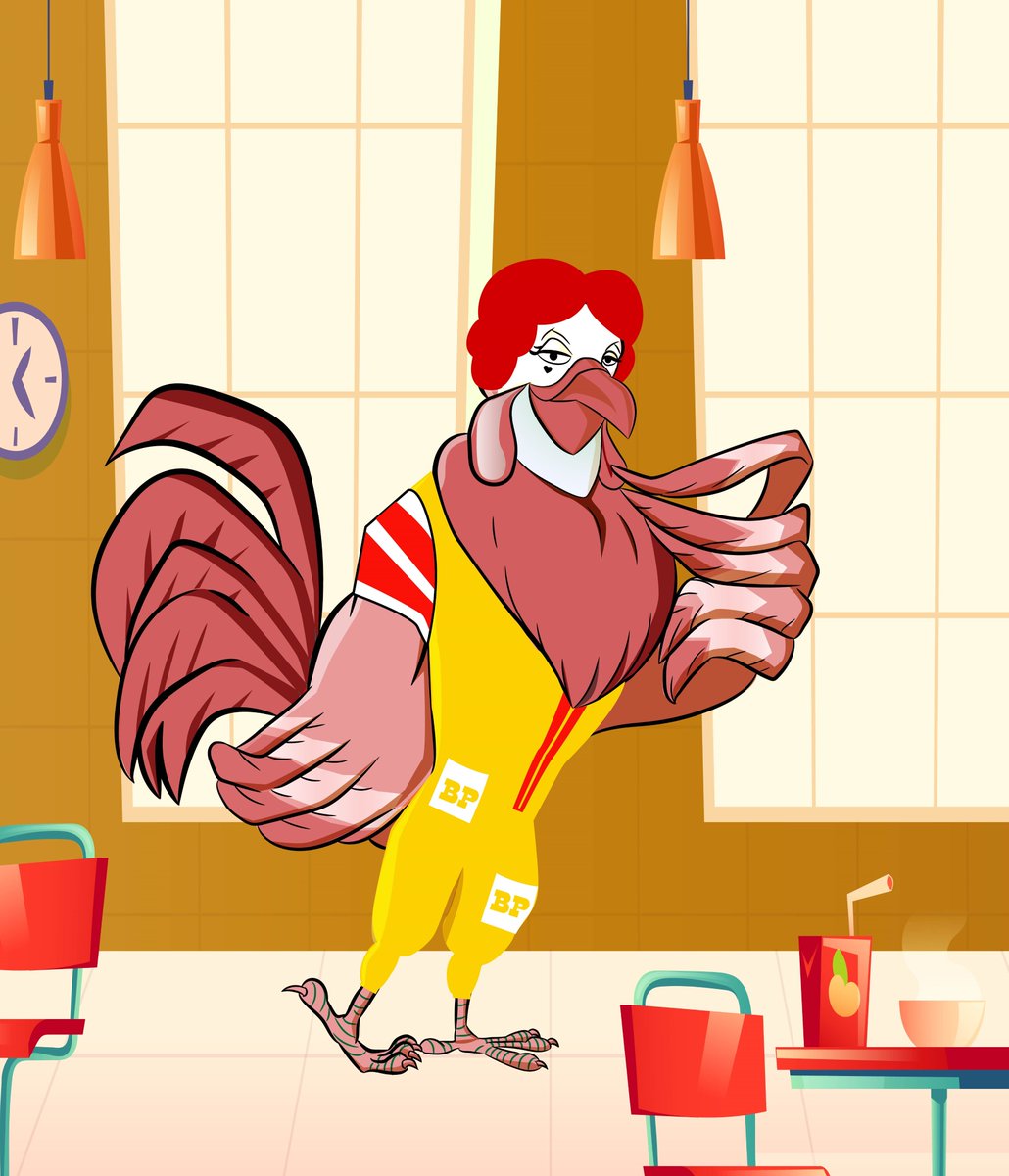 chickens_now's tweet photo. I was so inspired by @AnaKim_art and the wonderful artwork of clowns. That I decided to talk to Grandma Hen and do a 23WingsandMe genealogy test. Yes, as you guessed it I do have clown ancestry.
#NFTCollection #NFTartwork #Clown https://t.co/A4Tq822WoU
