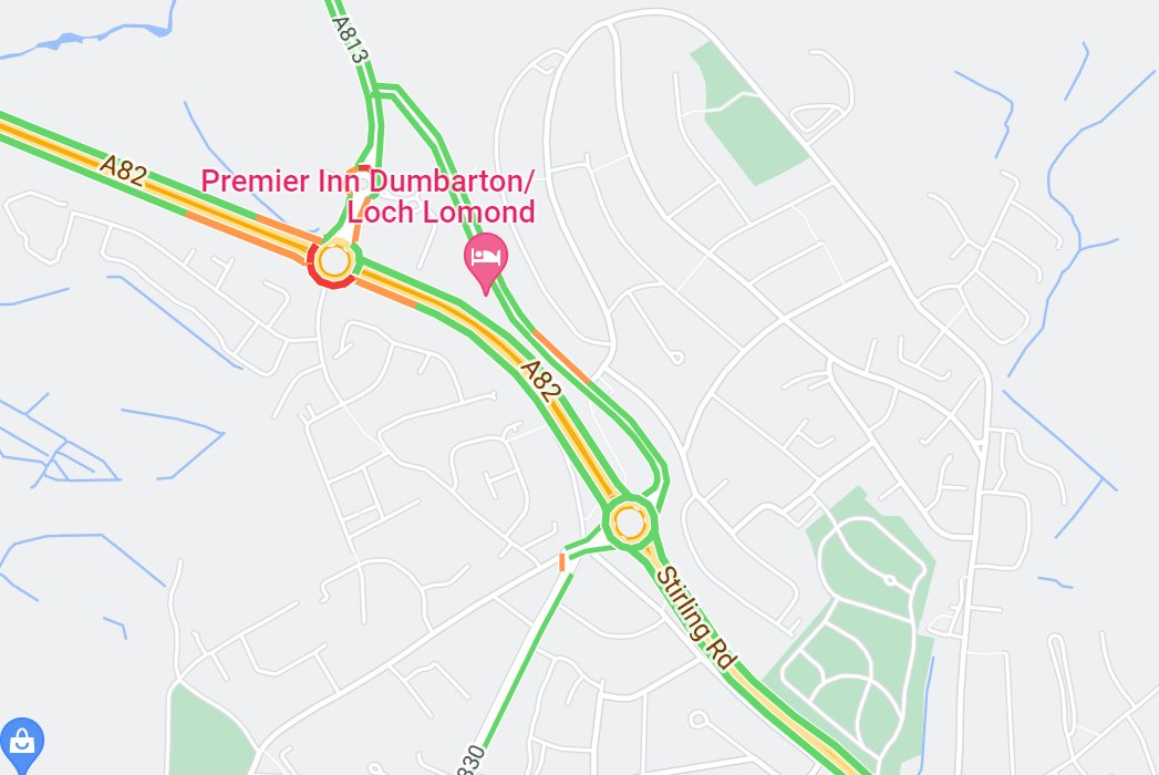 Traffic Scotland on Twitter "UPDATE ️ ⌚️2108 A82 CLOSED in both
