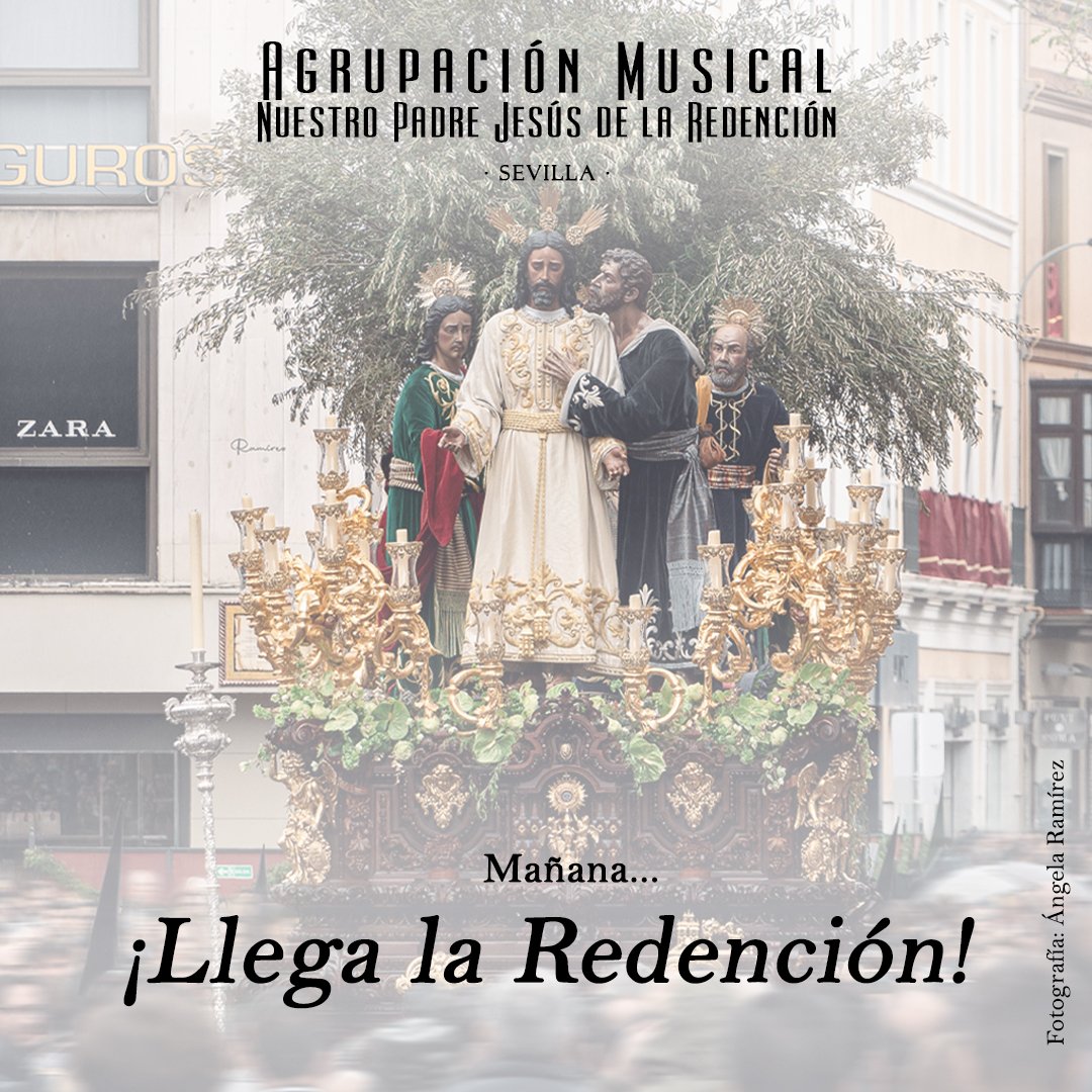 ¡Mañana volvemos! 👏🏼👏🏼 Tras un breve descanso tras la Semana Santa, retomamos los ensayos para comenzar a preparar nuestros próximos compromisos. ¡Mayo viene fuerte!💪🏼 #LaMúsicadelaRedención 📸@angeliitarc24