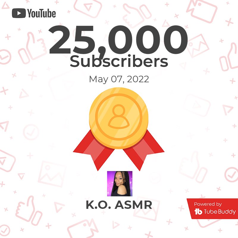koASMR_'s tweet photo. Our lovely family grew to 25,000❣️🤗❤️ So happy to have you all here. Wishing you all a great week ahead! https://t.co/NnSBpHwobe