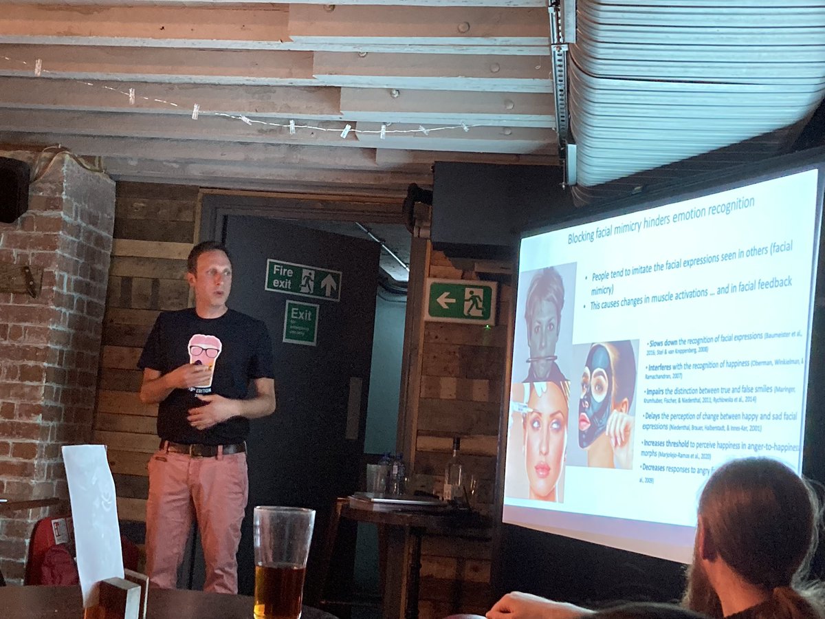 Carina de Klerk (@carinadeklerk) on Twitter photo Great talk about the facial feedback hypothesis by <a href="/sebkorb/">sebastian korb</a> in the <a href="/ThreeWMonkeys/">ThreeWiseMonkeys</a> #pint2022 Great talk about the facial feedback hypothesis by <a href="/sebkorb/">sebastian korb</a> in the <a href="/ThreeWMonkeys/">ThreeWiseMonkeys</a> #pint2022