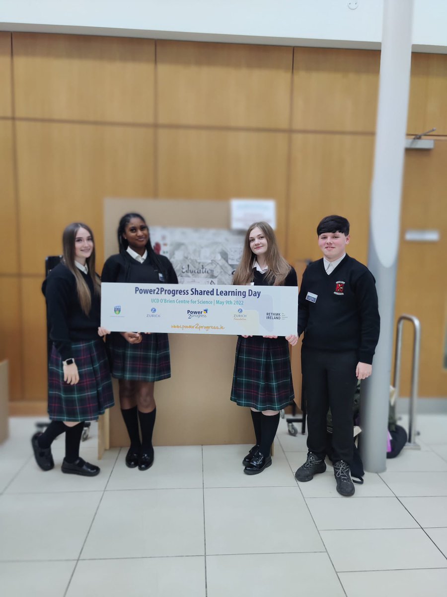 stkevinscc1's tweet photo. Our 5th year students enjoyed their day showcasing their work from the #Power2Progress programme at the @SchoolofEdUCD today and meeting @SimonHarrisTD. Thank you to @JudithHarford, @amalia_fenwick and @Zurich for the opportunity. https://t.co/Kk3oKCnl1a