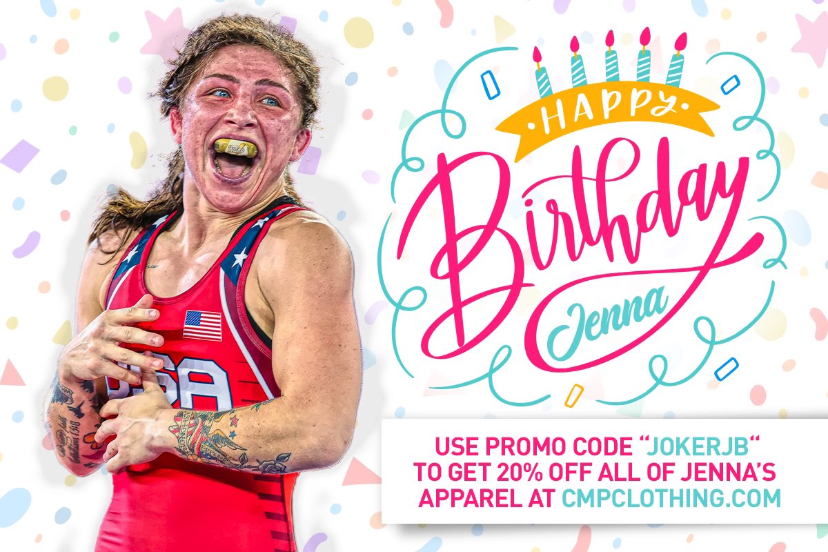 cmpclothing's tweet photo. Wishing the HAPPIEST OF BIRTHDAYS to this young lady today! Enjoy 20% off all @TheJokerJB apparel all birthday week at https://t.co/SQC0X5It2L https://t.co/npRYheFr9N