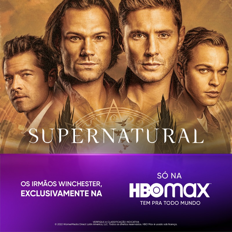 HBOMaxBrasil's tweet photo. Acompanhe os Winchester na sua caça. Só aqui na HBO Max.