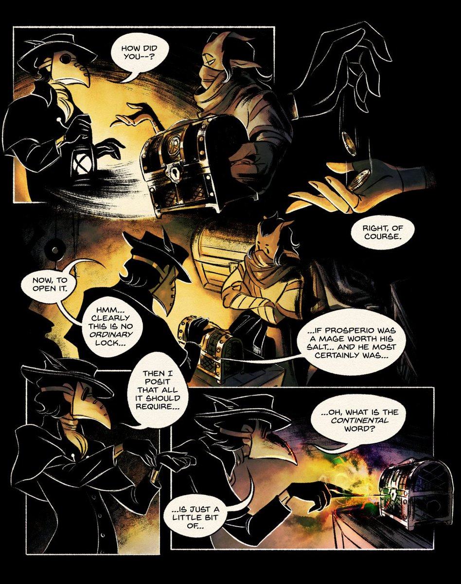 corvuskestrel's tweet photo. Hi #webcomicday ! "The Ballad of the Witch Doctor" is my dark fantasy comic that follows a magic plague doctor and his Faustian quest to find the cure to a plague. You can read Act I on https://t.co/GLxNge5kFC and on 
https://t.co/dPcwWe89PB https://t.co/y9OX5Zrb9n
