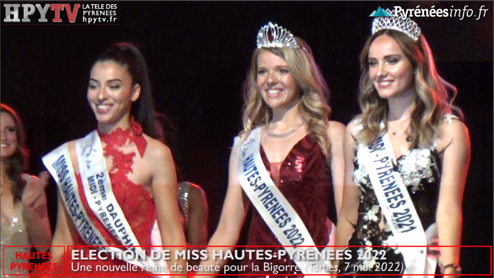 pyreneesinfo's tweet photo. SUR LA TELE DES PYRENEES à Tarbes. Margot élue Miss Hautes-Pyrénées 2022.
@HPyTv La Télé des Pyrénées vous propose de revivre l’élection de Miss Hautes-Pyrénées et ses premiers mots
https://t.co/gNW03wOv1C
#TeledeTarbes #TeledesPyrenees #HPyTv #MissHautesPyrenees #HautesPyrenees https://t.co/NtVnx3h7q8