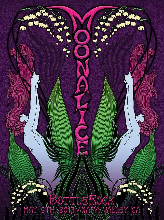 MoonalicePoster's tweet photo. On this day... @Moonalice at @BottleRockNapa Festival, Napa Valley, California poster by @afishcalledalex Alexandra Fischer https://t.co/SBvbYJ2ZiG #timaph 5/9/13 M593 πΎ 100% of sales go to the artist #AlexandraFischer #MAstore #gigposter #posterdesign #posterart https://t.co/u5Dkr0eja8