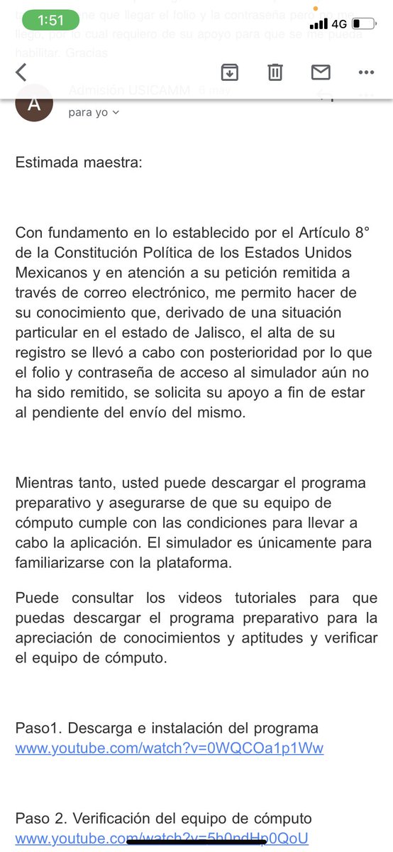 AnaMz1992's tweet photo. @SecEducacionJal estoy en el proceso de admisión de educación básica, recibí este correo, en cuánto tiempo me tiene que llegar folio y contraseña? Gracias https://t.co/GDNPJEtVJF