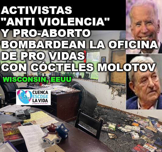 Abortistas en el 1er mundo bombardean oficina de centro de ayuda al no nacido de de activistas pro vida. Esto es lo que importan vía pseudo "DDHH" <a href="/CorteConstEcu/">Corte Constitucional</a> <a href="/AsambleaEcuador/">Asamblea Nacional</a> <a href="/LassoGuillermo/">Guillermo Lasso</a> Tiempo se salir de la corrupta #ONU #OMS y demás negociantes abortistas #ROEvWADE