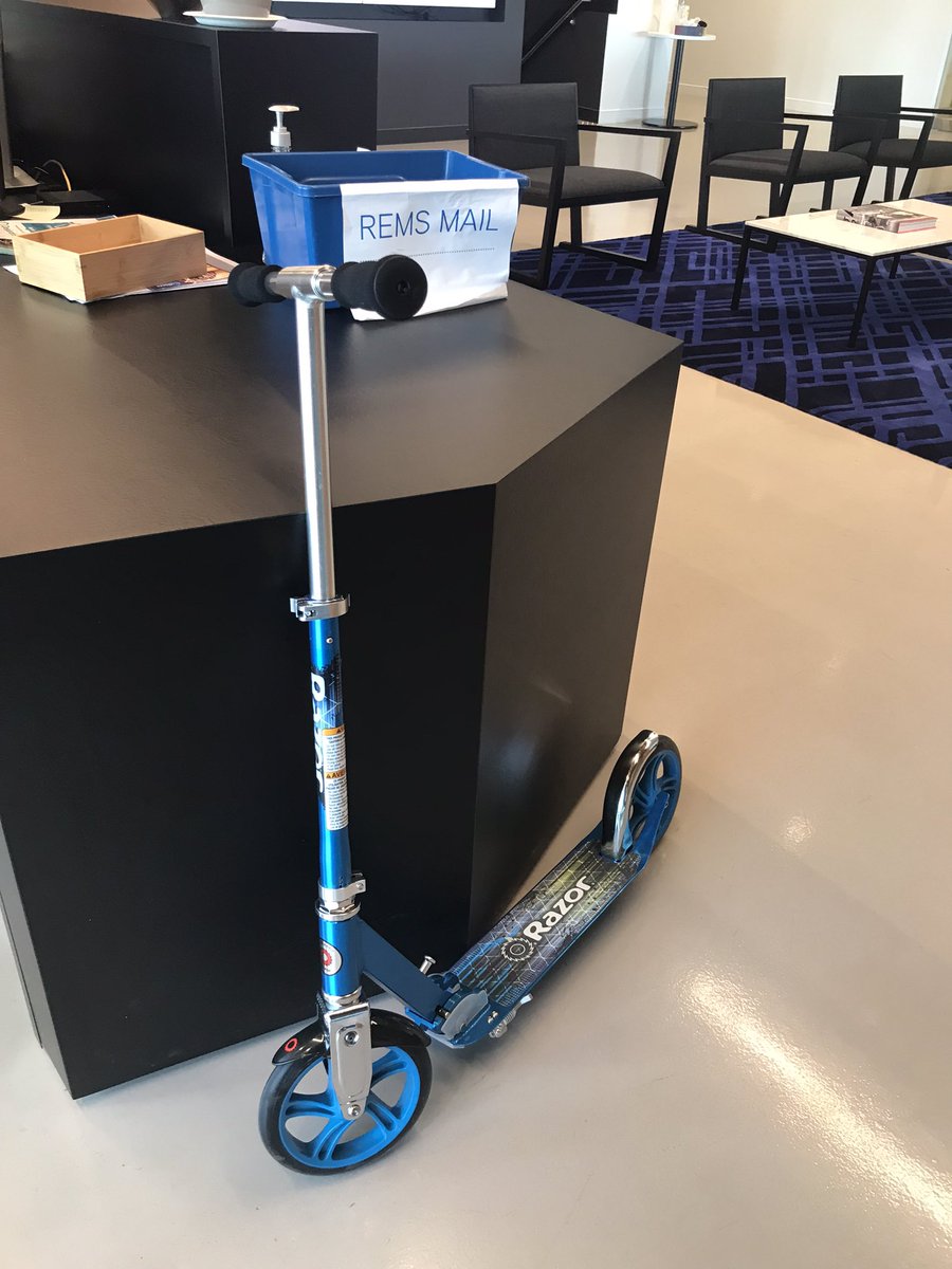 TOCorporateRun's tweet photo. Does your office have a scooter to get around on? They do @Colliers @collierscanada @BFPLto #mondayfunday #workfun #officeexercise https://t.co/enUDNYLDDI