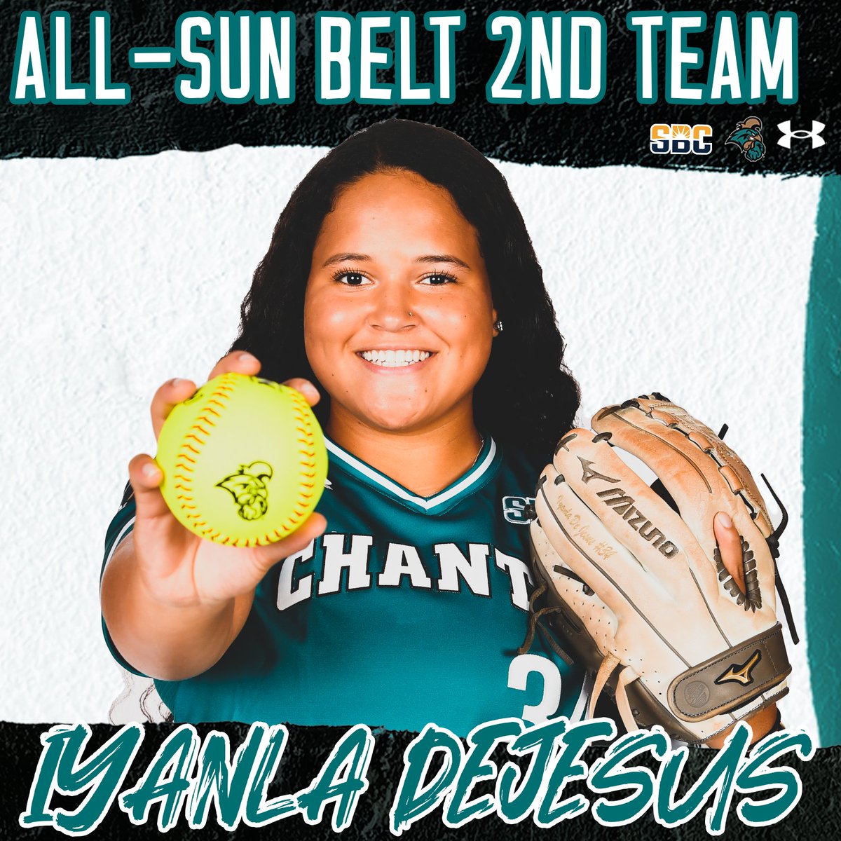 Congrats to <a href="/Iyanla_P/">Iyanla De Jesus</a> on picking up <a href="/SunBelt/">Sun Belt</a> All-Conference honors. #SunBeltSB 
#TEALNATION | #ChantsUp