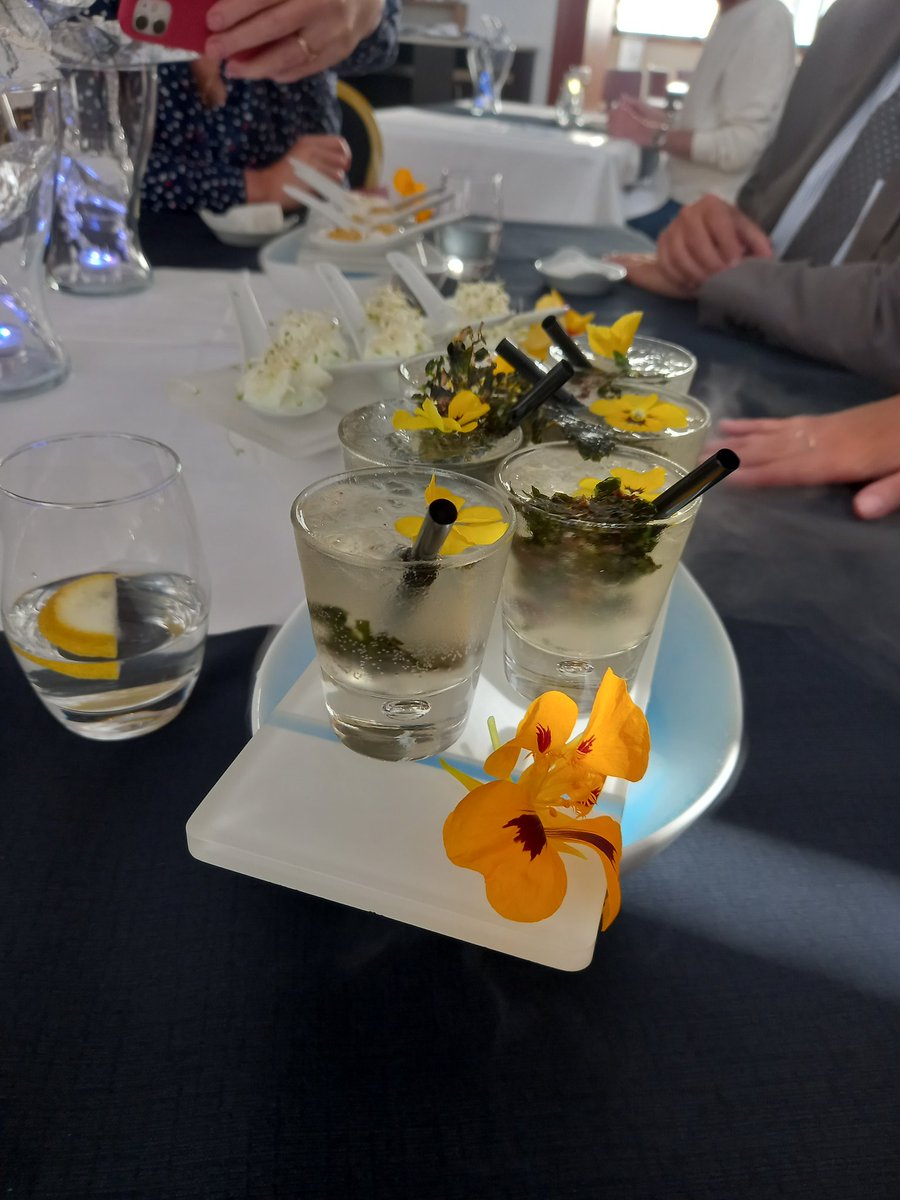 DAuvigne75's tweet photo. Le restaurant du futur au lycée-cfa Belliard. Un chef d'oeuvre original avec des fleurs, des insectes, des substances remixées et vous savez quoi? Tout le monde est ressorti vivant et ravi ! Bravo!!! https://t.co/xJGKMXi4dC