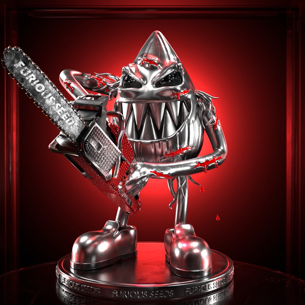 Furious Flowers (@furiousflowers) on Twitter photo This Seed doesn't mind getting a few scratches, as long as his Fully Iced Out Chainsaw remains shiny 😈 This Seed doesn't mind getting a few scratches, as long as his Fully Iced Out Chainsaw remains shiny 😈