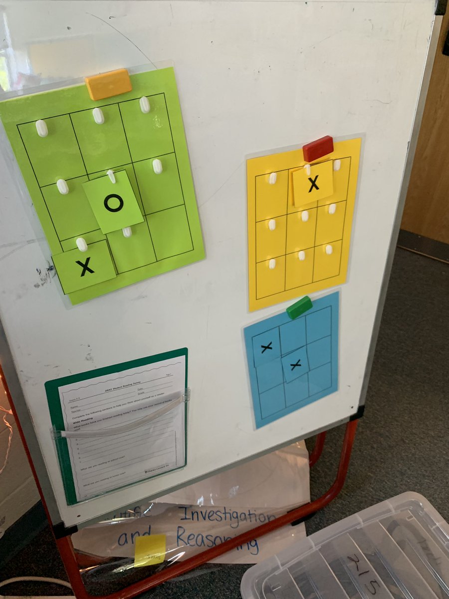We played tic tac toe today and collaborated with our classmates for our final math review before our SOL tomorrow!