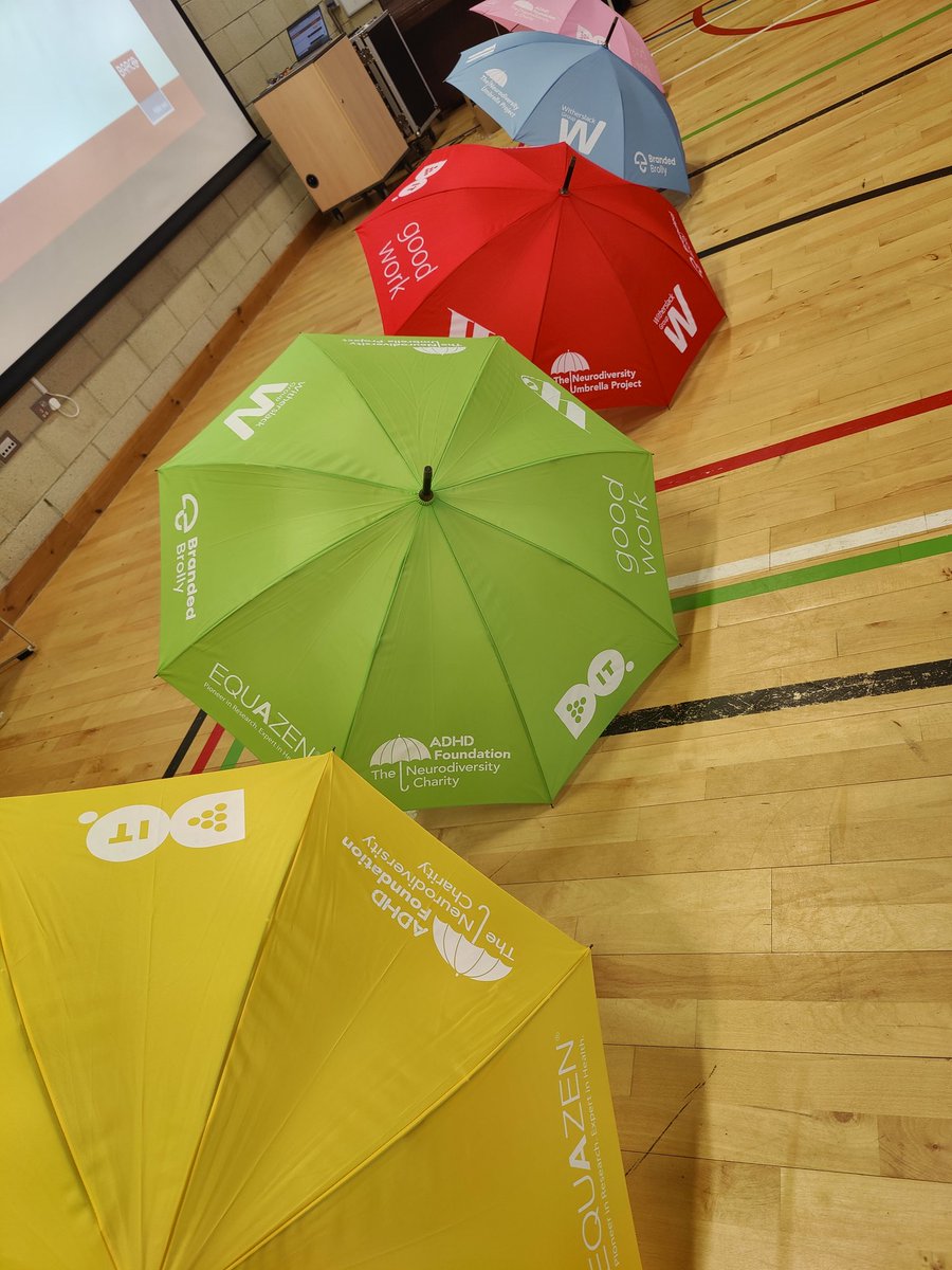 BrimmondSch's tweet photo. Learning more about #Neurodiversity today and our #UmbrellaProject2022.  We can't wait for our installation to be complete.  Celebrating difference - Brimmond School, Where Everyone Shines! @EduAberdeen @ADHDFoundation #BrimmondFamily #EveryoneShines https://t.co/jGeIkzl3uh