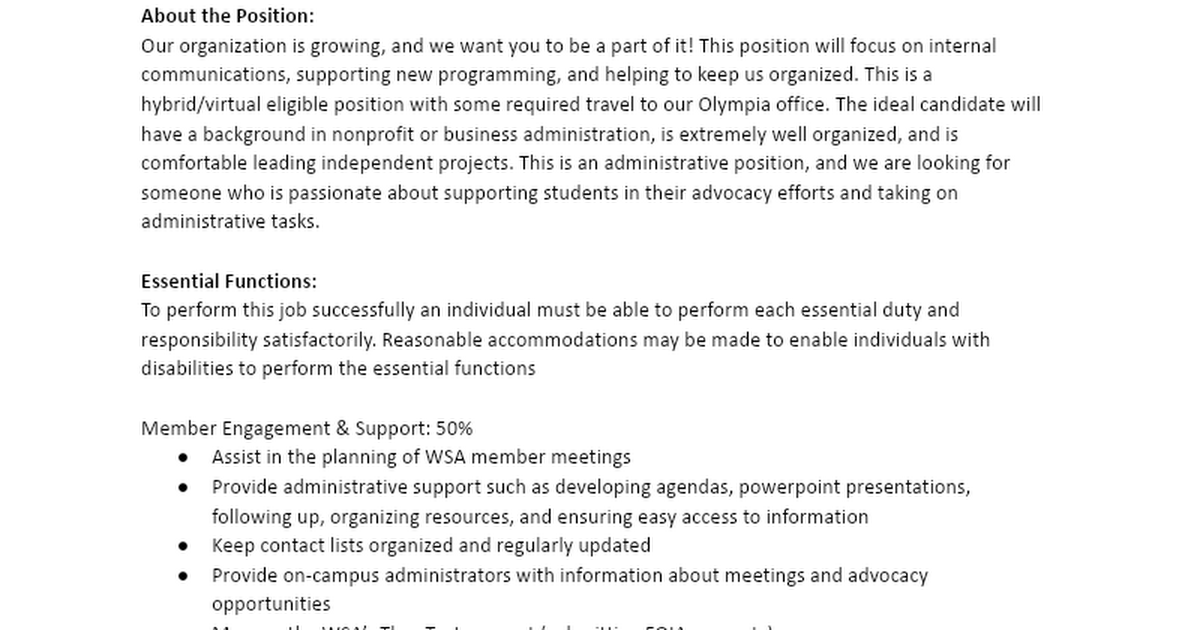 We're hiring! If you are highly organized and passionate about supporting students in their advocacy, we want you to join our team! Application closes on May 23rd. docs.google.com/document/d/1wY…