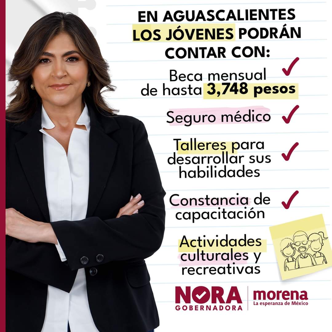Nora_Ruvalcaba's tweet photo. Ya viene el cambio a Aguascalientes. 

Está en nuestras manos. 🙌

Es ahora o nunca. https://t.co/cpLf5AXStf
