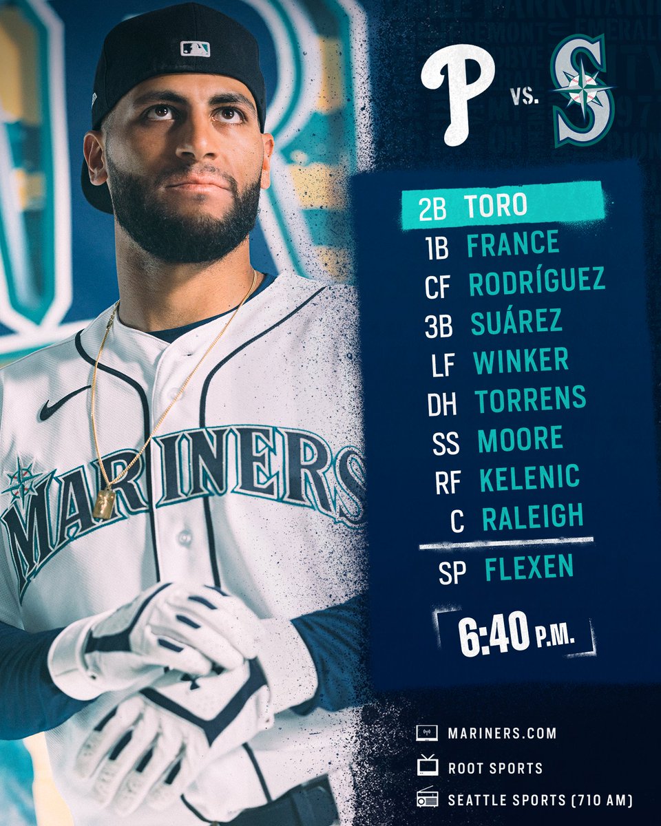 Mariners's tweet photo. Flex vs. the Phils. #SeaUsRise https://t.co/0VO13KfmjW