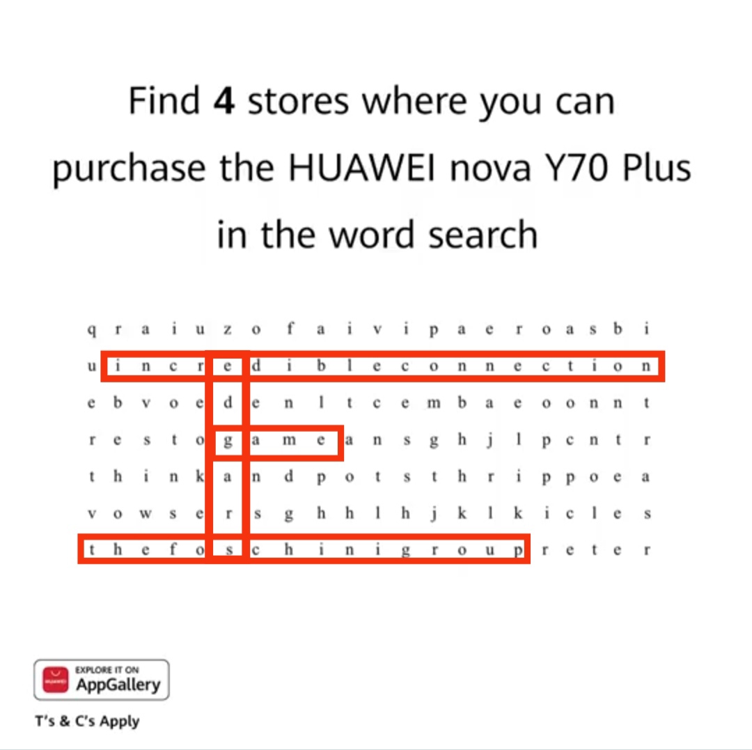 DheeBeatze's tweet photo. The four Stores where you can purchase the #HUAWEInovaY70Plus https://t.co/5dQAeVRf4i