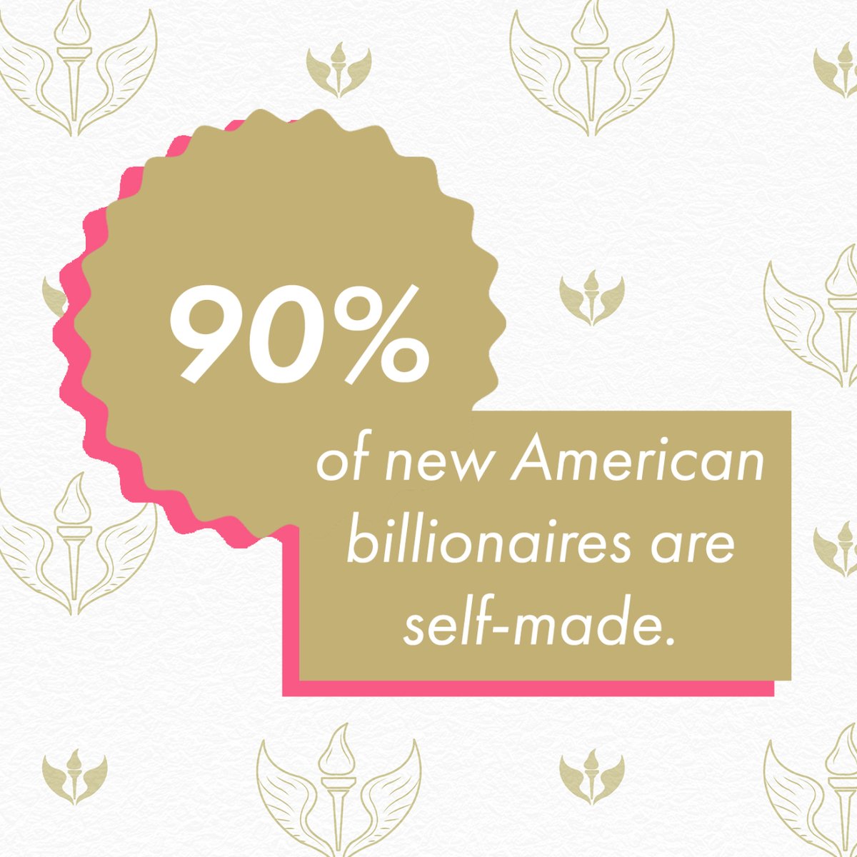 Who needs some #entrepreneurship inspo today? 🖐

90% of new American #billionaires are #selfmade. Isn’t that kind of a shocking amount?? Want to become one of them? Take a step toward your dream business today. You never know how far it will take you unless you try.