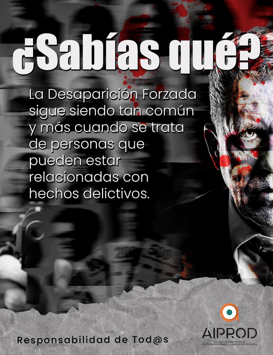 AIPROD_'s tweet image. Conferencia sobre Personas Desaparecidas 26 de mayo de 2022