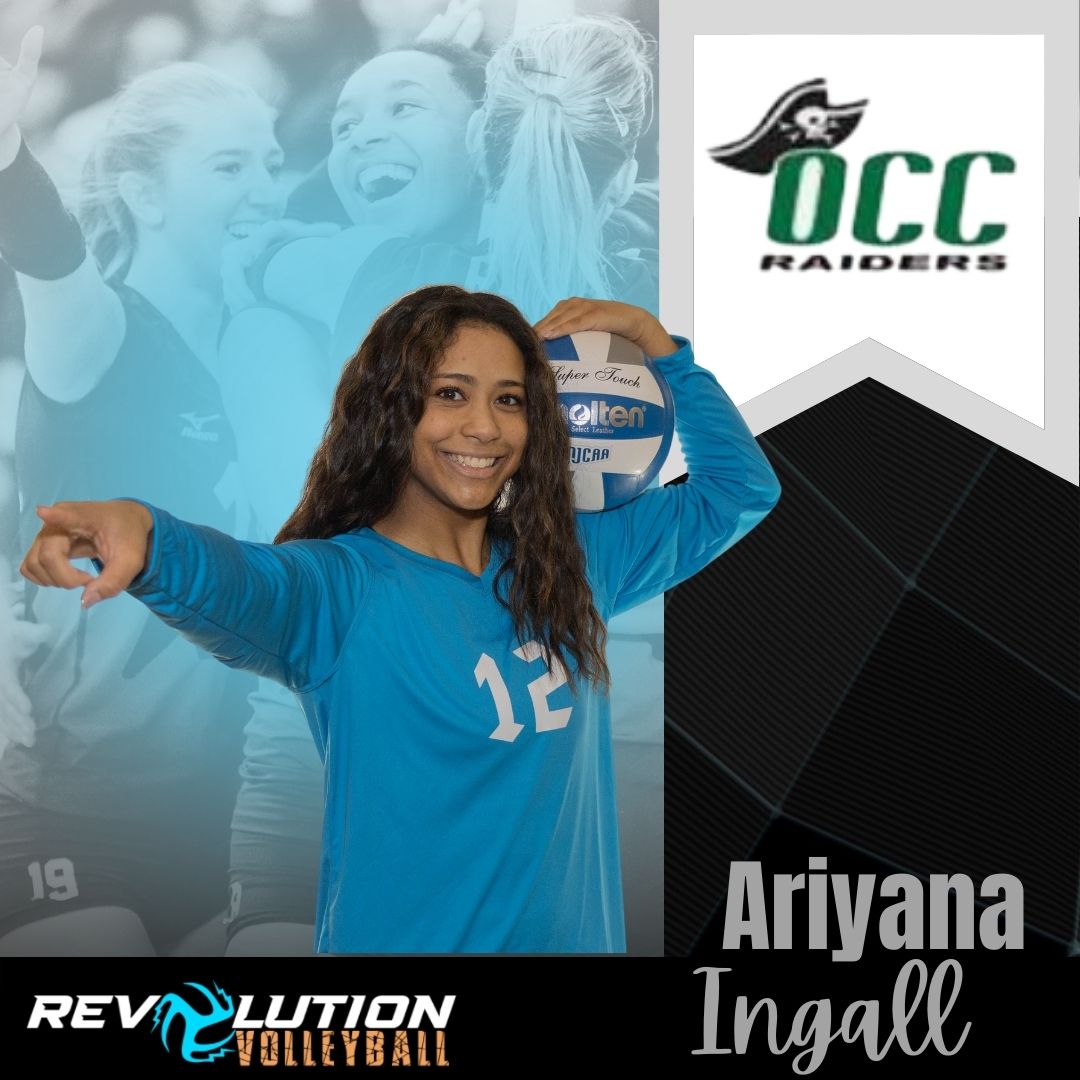 REVOVBALL's tweet photo. Congratulations to 18 HYPE-SENIOR, Ariyana Ingall! 
REVO wishes you well on your next chapter in volleyball &amp; beyond! #revolutionvolleyball #revovball #revitup #seniorszn #oaklandraidersvolleyball #occ https://t.co/SzGsexJB8v