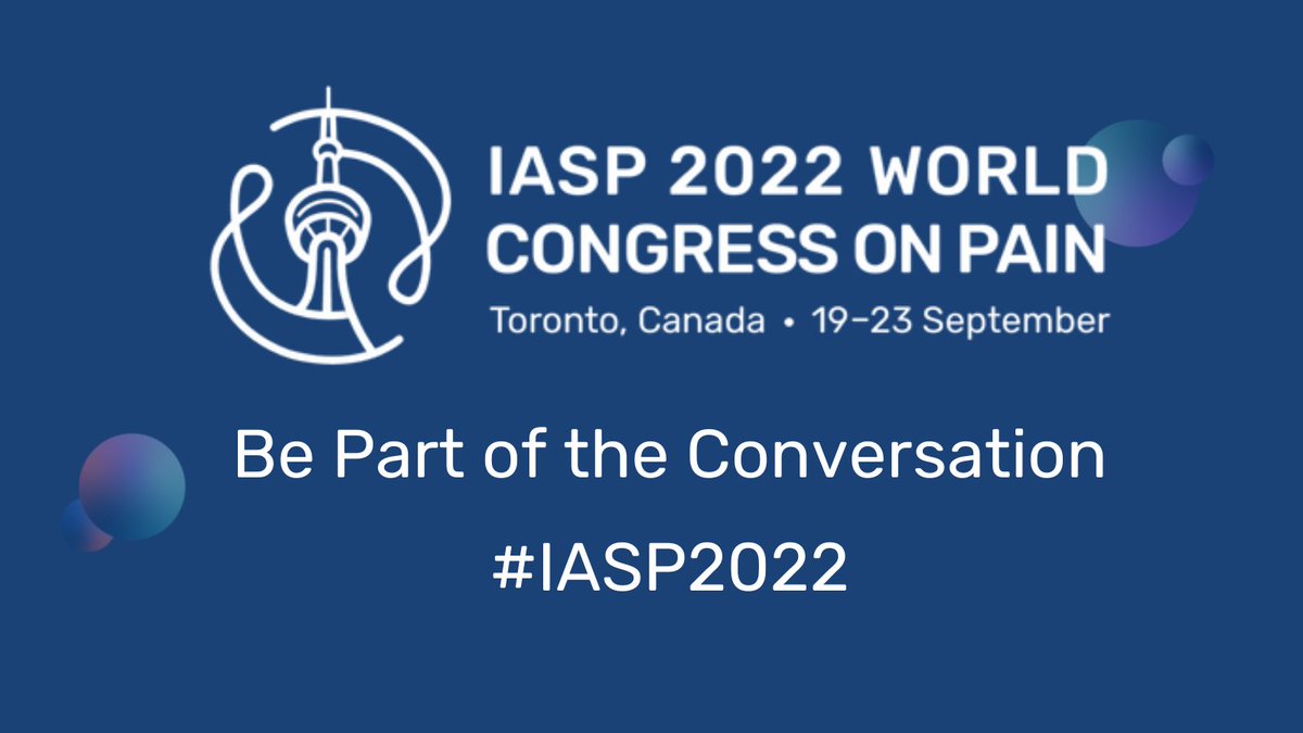 Are you excited for the 2022 IASP World Congress on Pain? Join the conversations and use #IASP2022 on social media.